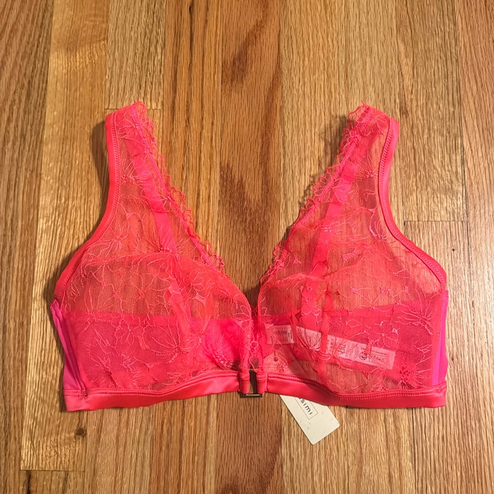 intimissimi Neon Pink Lace Bralette